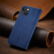 Заредете изображение във визуализатора на галерията – Magnet Fancy Case for iPhone 13 cover card wallet card stand blue - TopMag

