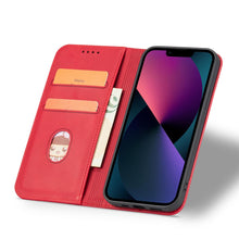 Заредете изображение във визуализатора на галерията – Magnet Fancy Case for iPhone 13 cover card wallet card stand red - TopMag
