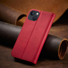 Заредете изображение във визуализатора на галерията – Magnet Fancy Case for iPhone 13 cover card wallet card stand red - TopMag
