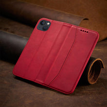 Заредете изображение във визуализатора на галерията – Magnet Fancy Case for iPhone 13 cover card wallet card stand red - TopMag
