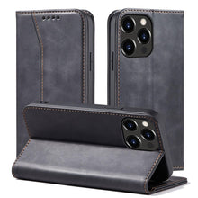 Заредете изображение във визуализатора на галерията – Magnet Fancy Case Case for iPhone 13 Pro Pouch Wallet Card Holder Black - TopMag
