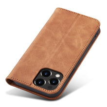Заредете изображение във визуализатора на галерията – Magnet Fancy Case Case for iPhone 13 Pro Cover Card Wallet Card Stand Brown - TopMag

