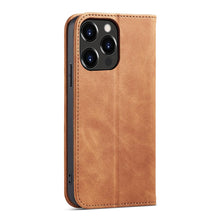 Заредете изображение във визуализатора на галерията – Magnet Fancy Case Case for iPhone 13 Pro Cover Card Wallet Card Stand Brown - TopMag
