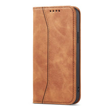 Заредете изображение във визуализатора на галерията – Magnet Fancy Case Case for iPhone 13 Pro Cover Card Wallet Card Stand Brown - TopMag
