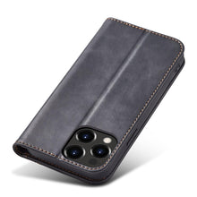 Заредете изображение във визуализатора на галерията – Magnet Fancy Case Case for iPhone 13 Pro Max Pouch Wallet Card Holder Black - TopMag
