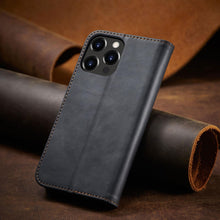 Заредете изображение във визуализатора на галерията – Magnet Fancy Case Case for iPhone 13 Pro Max Pouch Wallet Card Holder Black - TopMag

