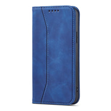 Заредете изображение във визуализатора на галерията – Magnet Fancy Case Case for iPhone 13 Pro Max Pouch Card Wallet Card Holder Blue - TopMag
