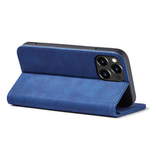 Заредете изображение във визуализатора на галерията – Magnet Fancy Case Case for iPhone 13 Pro Max Pouch Card Wallet Card Holder Blue - TopMag
