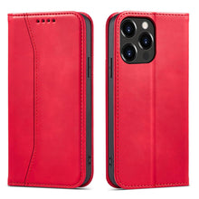 Заредете изображение във визуализатора на галерията – Magnet Fancy Case Case for iPhone 13 Pro Max Pouch Wallet Card Holder Red - TopMag
