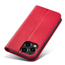 Заредете изображение във визуализатора на галерията – Magnet Fancy Case Case for iPhone 13 Pro Max Pouch Wallet Card Holder Red - TopMag
