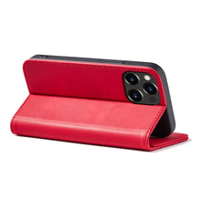 Заредете изображение във визуализатора на галерията – Magnet Fancy Case Case for iPhone 13 Pro Max Pouch Wallet Card Holder Red - TopMag
