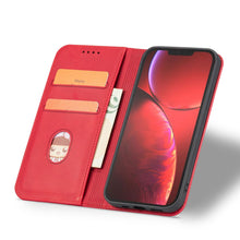 Заредете изображение във визуализатора на галерията – Magnet Fancy Case Case for iPhone 13 Pro Max Pouch Wallet Card Holder Red - TopMag
