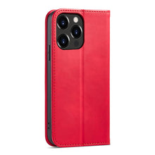 Заредете изображение във визуализатора на галерията – Magnet Fancy Case Case for iPhone 13 Pro Max Pouch Wallet Card Holder Red - TopMag
