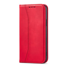 Заредете изображение във визуализатора на галерията – Magnet Fancy Case Case for iPhone 13 Pro Max Pouch Wallet Card Holder Red - TopMag
