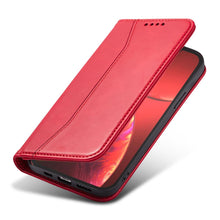 Заредете изображение във визуализатора на галерията – Magnet Fancy Case Case for iPhone 13 Pro Max Pouch Wallet Card Holder Red - TopMag
