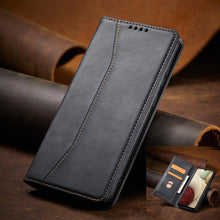 Заредете изображение във визуализатора на галерията – Magnet Fancy Case Case For Samsung Galaxy A12 5G Pouch Wallet Card Holder Black - TopMag
