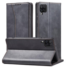 Заредете изображение във визуализатора на галерията – Magnet Fancy Case Case For Samsung Galaxy A12 5G Pouch Wallet Card Holder Black - TopMag
