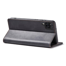 Заредете изображение във визуализатора на галерията – Magnet Fancy Case Case For Samsung Galaxy A12 5G Pouch Wallet Card Holder Black - TopMag
