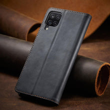 Заредете изображение във визуализатора на галерията – Magnet Fancy Case Case For Samsung Galaxy A12 5G Pouch Wallet Card Holder Black - TopMag
