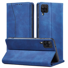 Заредете изображение във визуализатора на галерията – Magnet Fancy Case Case for Samsung Galaxy A12 5G Pouch Card Wallet Card Stand Blue - TopMag
