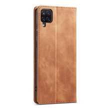 Заредете изображение във визуализатора на галерията – Magnet Fancy Case Case For Samsung Galaxy A12 5G Pouch Wallet Card Holder Brown - TopMag
