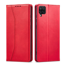 Заредете изображение във визуализатора на галерията – Magnet Fancy Case Case for Samsung Galaxy A12 5G Pouch Card Wallet Card Stand Red - TopMag
