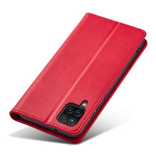 Заредете изображение във визуализатора на галерията – Magnet Fancy Case Case for Samsung Galaxy A12 5G Pouch Card Wallet Card Stand Red - TopMag
