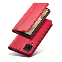 Заредете изображение във визуализатора на галерията – Magnet Fancy Case Case for Samsung Galaxy A12 5G Pouch Card Wallet Card Stand Red - TopMag
