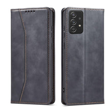 Заредете изображение във визуализатора на галерията – Magnet Fancy Case Case For Samsung Galaxy A52 / A52 5G / A52s 5G Pouch Wallet Card Holder Card Stand Black - TopMag
