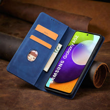 Заредете изображение във визуализатора на галерията – Magnet Fancy Case Case For Samsung Galaxy A52 / A52 5G / A52s 5G Pouch Wallet Card Card Stand Blue - TopMag
