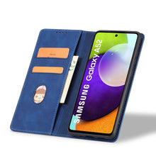 Заредете изображение във визуализатора на галерията – Magnet Fancy Case Case For Samsung Galaxy A52 / A52 5G / A52s 5G Pouch Wallet Card Card Stand Blue - TopMag
