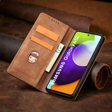Заредете изображение във визуализатора на галерията – Magnet Fancy Case Case For Samsung Galaxy A52 / A52 5G / A52s 5G Pouch Wallet Card Card Stand Brown - TopMag
