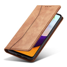 Заредете изображение във визуализатора на галерията – Magnet Fancy Case Case For Samsung Galaxy A52 / A52 5G / A52s 5G Pouch Wallet Card Card Stand Brown - TopMag
