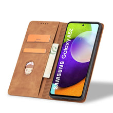 Заредете изображение във визуализатора на галерията – Magnet Fancy Case Case For Samsung Galaxy A52 / A52 5G / A52s 5G Pouch Wallet Card Card Stand Brown - TopMag
