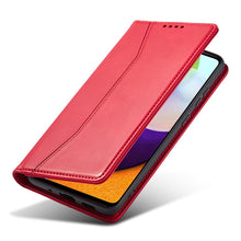 Заредете изображение във визуализатора на галерията – Magnet Fancy Case Case for Samsung Galaxy A52 / A52 5G / A52s 5G Pouch Wallet Card Card Stand Red - TopMag
