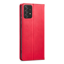 Заредете изображение във визуализатора на галерията – Magnet Fancy Case Case for Samsung Galaxy A52 / A52 5G / A52s 5G Pouch Wallet Card Card Stand Red - TopMag
