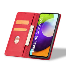 Заредете изображение във визуализатора на галерията – Magnet Fancy Case Case for Samsung Galaxy A52 / A52 5G / A52s 5G Pouch Wallet Card Card Stand Red - TopMag
