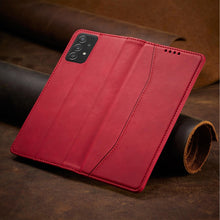 Заредете изображение във визуализатора на галерията – Magnet Fancy Case Case for Samsung Galaxy A52 / A52 5G / A52s 5G Pouch Wallet Card Card Stand Red - TopMag
