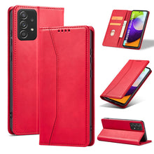 Заредете изображение във визуализатора на галерията – Magnet Fancy Case Case for Samsung Galaxy A52 / A52 5G / A52s 5G Pouch Wallet Card Card Stand Red - TopMag
