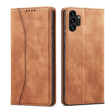 Заредете изображение във визуализатора на галерията – Magnet Fancy Case Case for Samsung Galaxy A13 5G Pouch Wallet Card Holder Brown - TopMag
