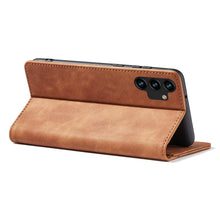Заредете изображение във визуализатора на галерията – Magnet Fancy Case Case for Samsung Galaxy A13 5G Pouch Wallet Card Holder Brown - TopMag
