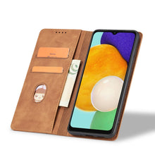 Заредете изображение във визуализатора на галерията – Magnet Fancy Case Case for Samsung Galaxy A13 5G Pouch Wallet Card Holder Brown - TopMag
