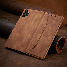 Заредете изображение във визуализатора на галерията – Magnet Fancy Case Case for Samsung Galaxy A13 5G Pouch Wallet Card Holder Brown - TopMag
