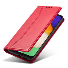 Заредете изображение във визуализатора на галерията – Magnet Fancy Case Case For Samsung Galaxy A13 5G Pouch Wallet Card Holder Red - TopMag
