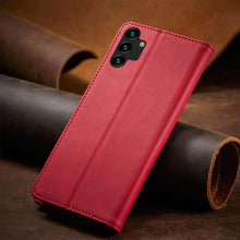 Заредете изображение във визуализатора на галерията – Magnet Fancy Case Case For Samsung Galaxy A13 5G Pouch Wallet Card Holder Red - TopMag
