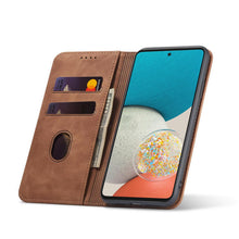 Заредете изображение във визуализатора на галерията – Magnet Fancy Case Case For Samsung Galaxy A53 5G Pouch Wallet Card Holder Brown - TopMag
