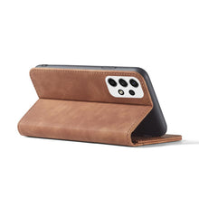 Заредете изображение във визуализатора на галерията – Magnet Fancy Case Case For Samsung Galaxy A53 5G Pouch Wallet Card Holder Brown - TopMag
