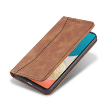 Заредете изображение във визуализатора на галерията – Magnet Fancy Case Case For Samsung Galaxy A53 5G Pouch Wallet Card Holder Brown - TopMag
