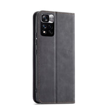 Заредете изображение във визуализатора на галерията – Magnet Fancy Case Case for Xiaomi Redmi Note 11 Pouch Card Wallet Card Holder Black - TopMag
