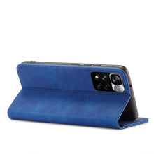 Заредете изображение във визуализатора на галерията – Magnet Fancy Case Case for Xiaomi Redmi Note 11 Pouch Card Wallet Card Holder Blue - TopMag

